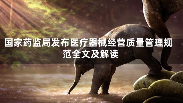 国家药监局发布医疗器械经营质量管理规范全文及解读