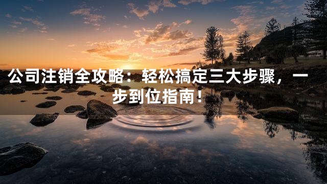 公司注销全攻略：轻松搞定三大步骤，一步到位指南！