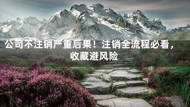 公司不注销严重后果！注销全流程必看，收藏避风险