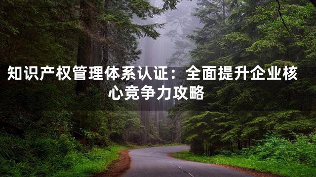 知识产权管理体系认证：全面提升企业核心竞争力攻略