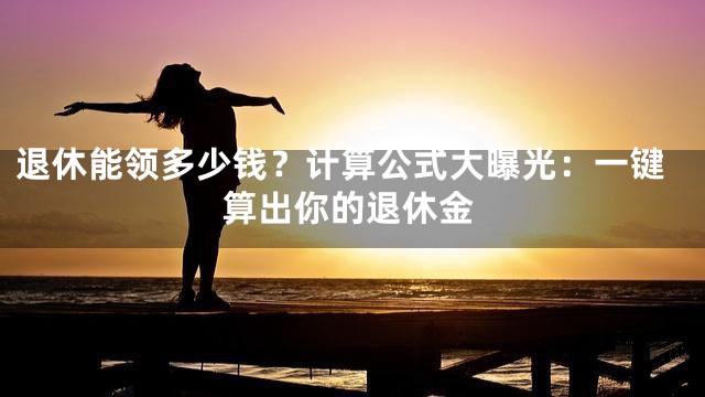 退休能领多少钱？计算公式大曝光：一键算出你的退休金