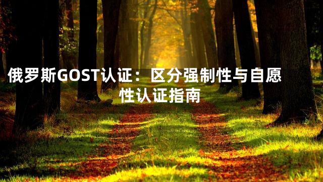 俄罗斯GOST认证：区分强制性与自愿性认证指南
