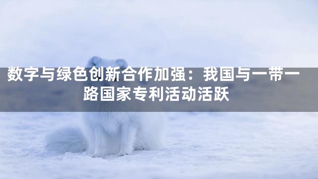 数字与绿色创新合作加强：我国与一带一路国家专利活动活跃
