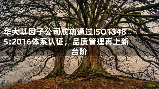 华大基因子公司成功通过ISO13485:2016体系认证，品质管理再上新台阶