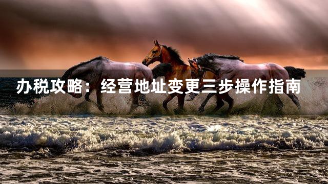 办税攻略：经营地址变更三步操作指南