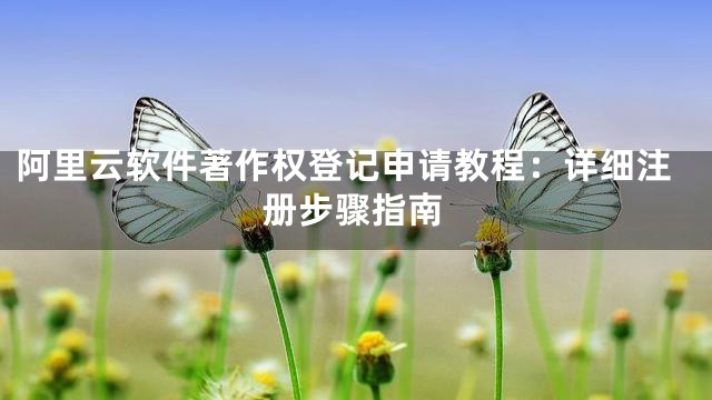 阿里云软件著作权登记申请教程：详细注册步骤指南