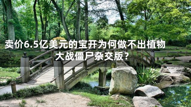 卖价6.5亿美元的宝开为何做不出植物大战僵尸杂交版？