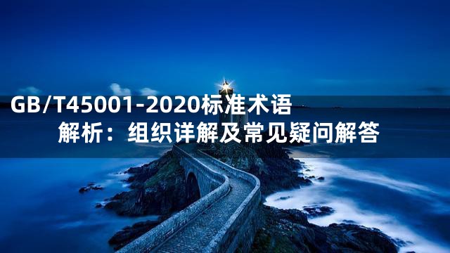 GB/T45001-2020标准术语解析：组织详解及常见疑问解答