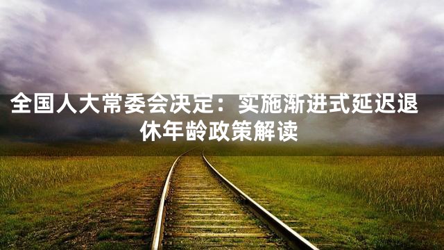 全国人大常委会决定：实施渐进式延迟退休年龄政策解读