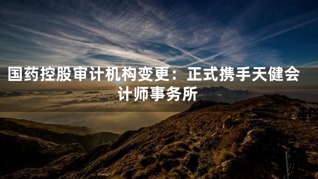 国药控股审计机构变更：正式携手天健会计师事务所