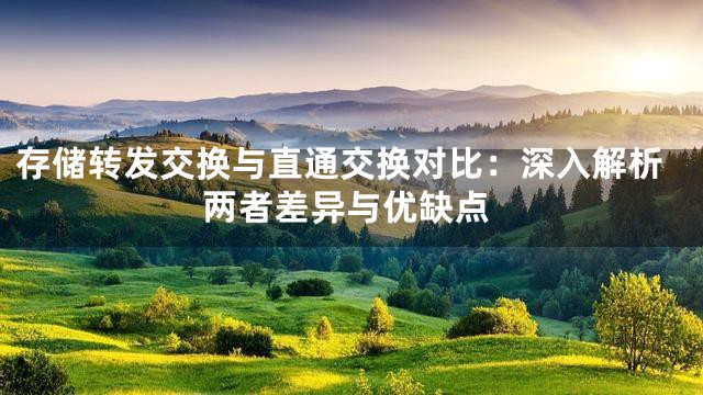 存储转发交换与直通交换对比：深入解析两者差异与优缺点