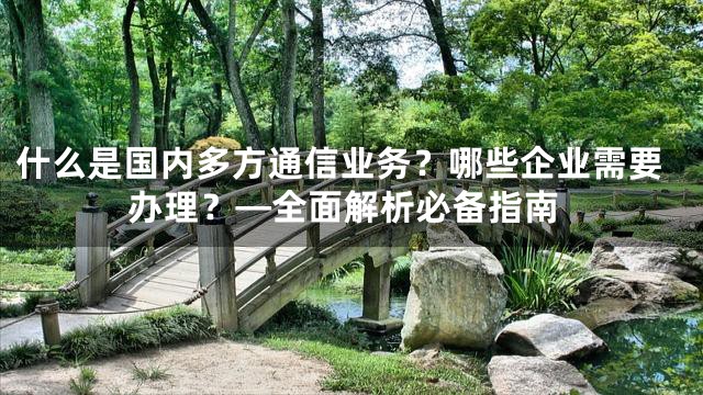 什么是国内多方通信业务？哪些企业需要办理？—全面解析必备指南