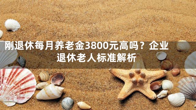 刚退休每月养老金3800元高吗？企业退休老人标准解析