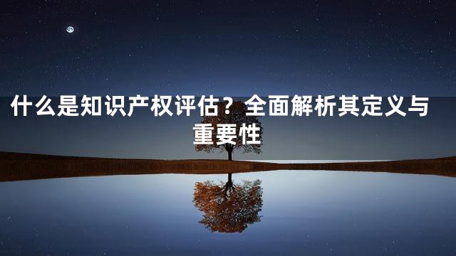 什么是知识产权评估？全面解析其定义与重要性