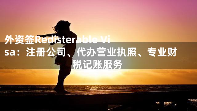 外资签Redisterable Visa：注册公司、代办营业执照、专业财税记账服务