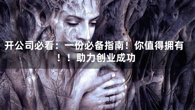 开公司必看：一份必备指南！你值得拥有！！助力创业成功