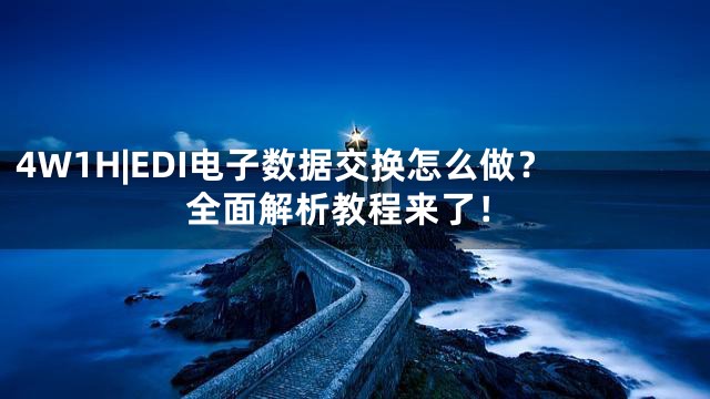 4W1H|EDI电子数据交换怎么做？全面解析教程来了！
