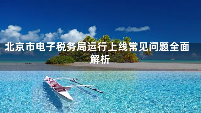北京市电子税务局运行上线常见问题全面解析