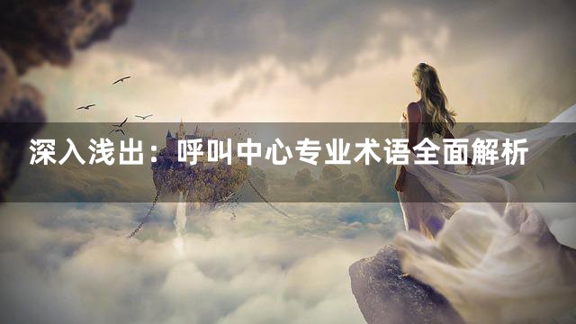 深入浅出：呼叫中心专业术语全面解析