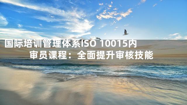 国际培训管理体系ISO 10015内审员课程：全面提升审核技能