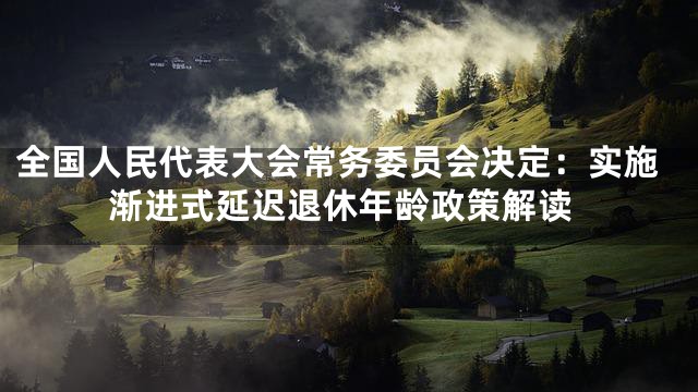 全国人民代表大会常务委员会决定：实施渐进式延迟退休年龄政策解读