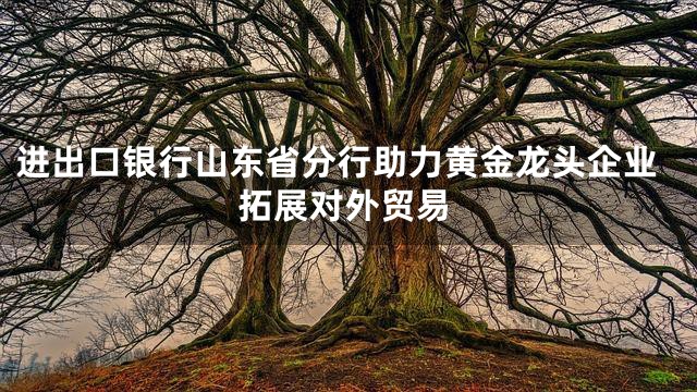进出口银行山东省分行助力黄金龙头企业拓展对外贸易