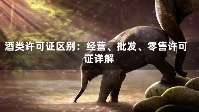 酒类许可证区别：经营、批发、零售许可证详解