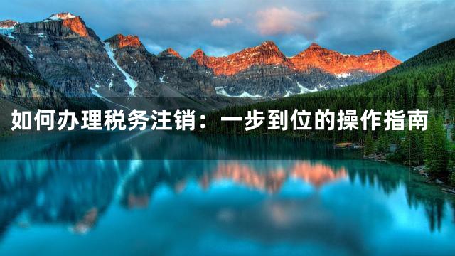 如何办理税务注销：一步到位的操作指南
