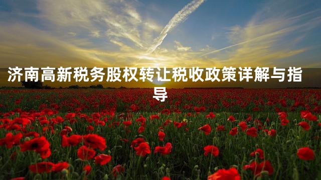 济南高新税务股权转让税收政策详解与指导