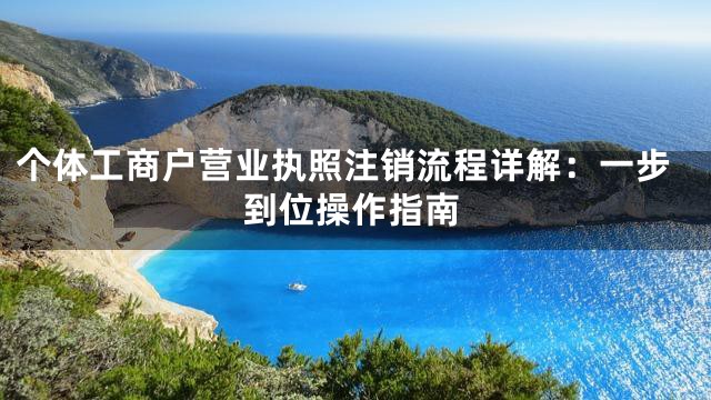 个体工商户营业执照注销流程详解：一步到位操作指南