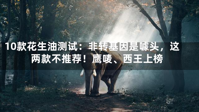 10款花生油测试：非转基因是噱头，这两款不推荐！鹰唛、西王上榜