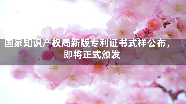 国家知识产权局新版专利证书式样公布，即将正式颁发