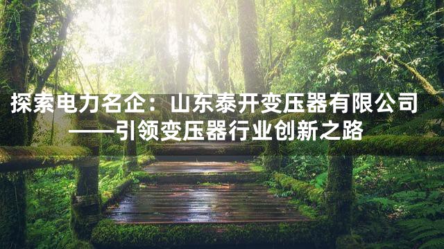 探索电力名企：山东泰开变压器有限公司——引领变压器行业创新之路