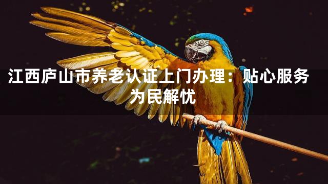 江西庐山市养老认证上门办理：贴心服务为民解忧