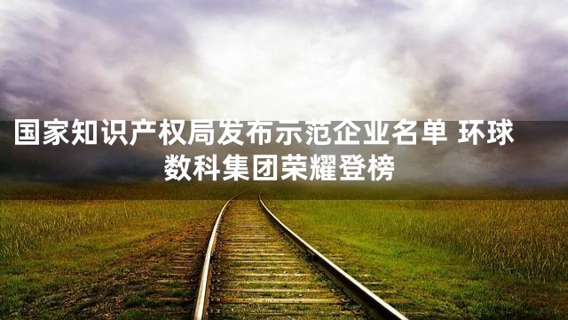 国家知识产权局发布示范企业名单 环球数科集团荣耀登榜