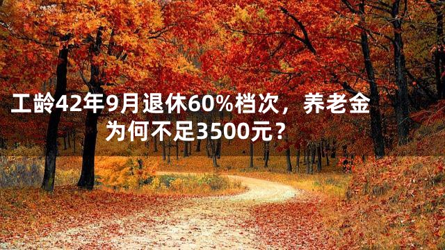 工龄42年9月退休60%档次，养老金为何不足3500元？