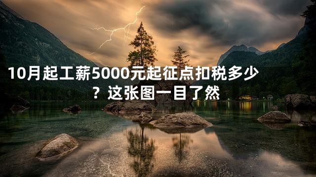 10月起工薪5000元起征点扣税多少？这张图一目了然