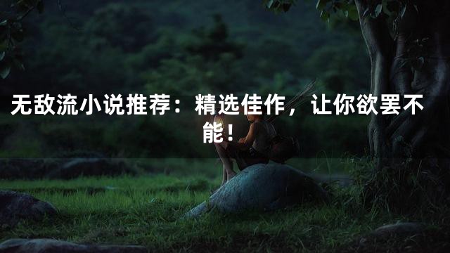 无敌流小说推荐：精选佳作，让你欲罢不能！