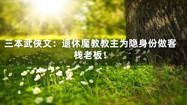 三本武侠文：退休魔教教主为隐身份做客栈老板！