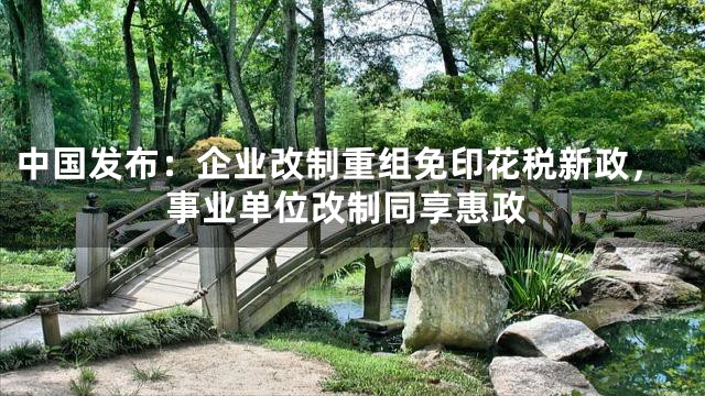 中国发布：企业改制重组免印花税新政，事业单位改制同享惠政