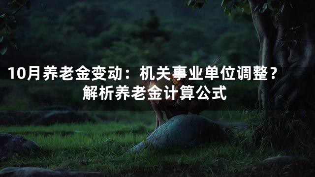 10月养老金变动：机关事业单位调整？解析养老金计算公式