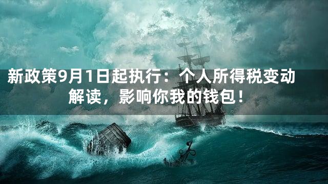 新政策9月1日起执行：个人所得税变动解读，影响你我的钱包！