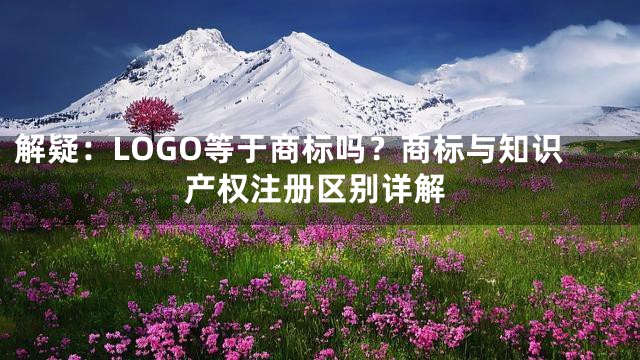 解疑：LOGO等于商标吗？商标与知识产权注册区别详解