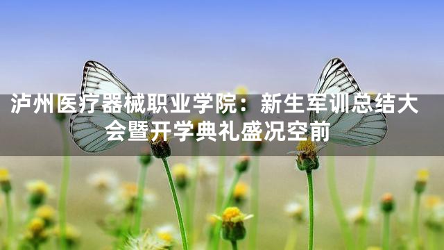 泸州医疗器械职业学院：新生军训总结大会暨开学典礼盛况空前