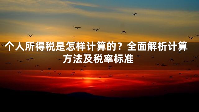 个人所得税是怎样计算的？全面解析计算方法及税率标准