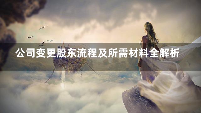 公司变更股东流程及所需材料全解析