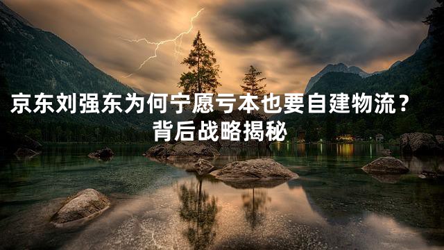 京东刘强东为何宁愿亏本也要自建物流？背后战略揭秘