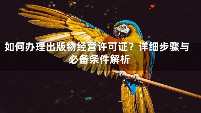 如何办理出版物经营许可证？详细步骤与必备条件解析