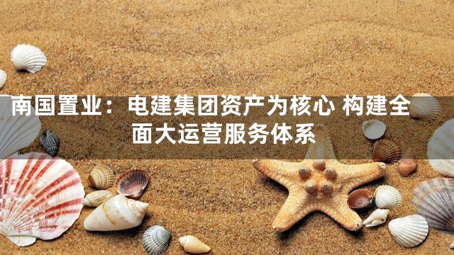 南国置业：电建集团资产为核心 构建全面大运营服务体系