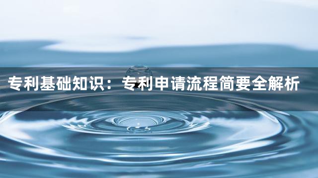 专利基础知识：专利申请流程简要全解析